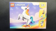 Klocki LEGO CREATOR 31140. 3w1 Magiczny jednorożec, Konik morski, Paw.