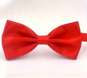 Czerwona muszka męska z regulacją pod kołnierzykiem, nowa muszka męska