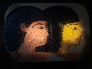 Żeźba z alabastru ( kwarcyt ) prześwitujący