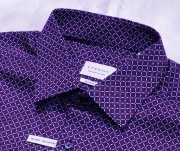 Eterna koszula L 42 non iron baweł satynowa Sicilian tiles Italy stenstroms