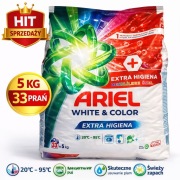 ARIEL PROSZEK DO PRANIA 5KG – WHITE & COLOR | 33 PRAŃ |