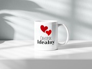 Kubek "CHŁOPAK IDEALNY"  Prezent na Walentynki dla niego