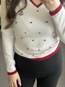 Biały sweter Moncler