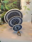 Patera ceramiczna Bolesławiec 3 w 1 27,5 cm ceramika Z.C. Bolesławiec 