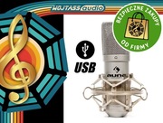 Mikrofon studyjny POJEMNOŚCIOWY Auna MIC-900 USB + pająk * kardioidalny