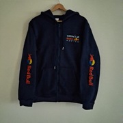 Bluza sportowa z kapturem na zamek Red Bull rozmiar L granatowa