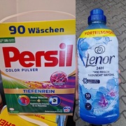 HIT! Zestaw Persil Color 90 prań + Lenor 59 prań