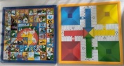 2 gry plansza do gra w parchis chińczyk ludo i gęsi gąski HISZPAŃSKA spain