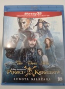 PIRACI Z KARAIBÓW ZEMSTA SALAZARA (BLU-RAY 3D+2D) POLSKIE WYDANIE DISNEY