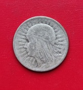 2 ZŁOTE GŁOWA KOBIETY 1933 rok - srebro AG