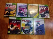 Zestaw 7 gier na Xbox 360 Forza Motorsport,Forza Horizon,Pure, NFS ,F1