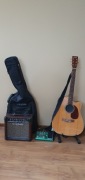Gitara elektoakustyczna zestaw 