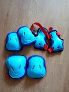 Ochraniacze na łokcie kolana ręce rolki rower deskorolka niebieskie NOWE M