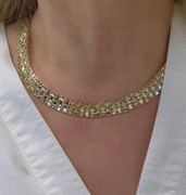 Piękny łańcuszek naszyjnik kolia złoty złota złoto 585 14K