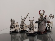 Minifigurka 7 sztuk Rycerz Wojownik Biali kompatybilne z LEGO