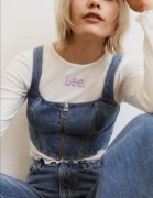 LEE top bluzka biała leexh&m lata 90 vintage h&m M