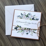 Kartka na Chrzest, personalizowana, minimalistyczna, elegancka