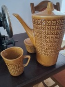 Komplet do kawy Chodzież IRA  lata 60-te XX wieku PORCELIT