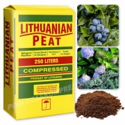 Torf kwaśny litewski 250L – do borówki, hortensji, krzewów i ogrodu