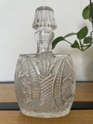 Karafka kryształowa z korkiem kryształ kryształy vintage PRL nie wazon