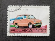 Stary znaczek pocztowy Polska FSM Fiat 126 p