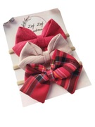 Kokardy na opasce bezuciskowej zestaw świąteczny 