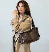 Nowa brązowa duża torebka podróżna pojemna elegancka modna stylowa + GRATIS