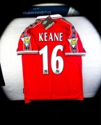 (M) ROY KEANE 16 MAN UNITED 1998/99 Retro Czerwona Piłkarska Nowa Koszulka