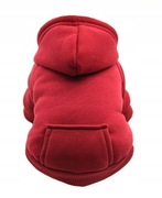 UBRANIE DLA PSA KOTA BLUZA Z KAPTUREM CZERWONA XL mała rasa