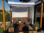 Roleta rzymska tarasowa 3/4,  kolor bialy