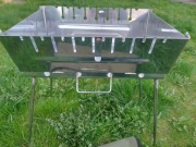 Mangal składany ze stali nierdzewnej 