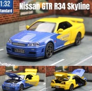 Model Samochodu Nissan Skyline GT-R R34 1:32 – JDM Diecast Metal