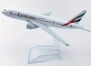 NOWY METALOWY MODEL SAMOLOTU BOEING 777 300 ER EMIRATES