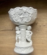 Wazon ceramiczny z cherubinami manufaktura Capodimonte rocznik 1950-1960