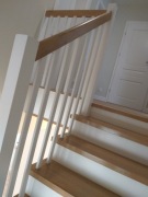 Schody dębowe na beton