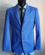 Lindbergh Marynarka R.48 SLIM Fit Niebieska