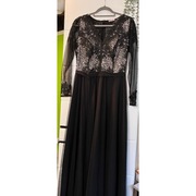 Sukienka wieczorowa czarna studniówka XL