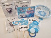 Baby shower talerzyki balony 