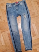 Guess 28 skinny high jasne niebieskie dzinsy jeansy