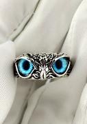 Pierścionek damski Regulowany sowa sygnet srebrny Vintage