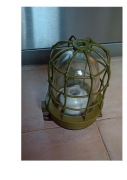 Zabytkowa, mosiężna lampa okrętowa