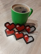 Ozdoba gra WALENTYNKI heal serce RPG koraliki Hama