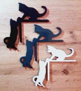 Dekoracja ścienna KOTY MDF / HDF – ozdoba nad drzwi, okno, łóżko 