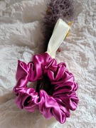 Frotki, scrunchie, DYI, ręcznie szyte CIEMNA ZIELEŃ