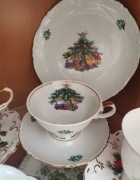 Unikatowe porcelanowe trio świąteczne. Vohenstrauss -jedyne takie!