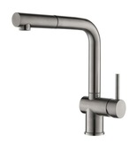 Bateria BK02.NP zlew stal szczotkowana z wyciąganą wylewką Paffoni