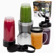 Blender 1200W 4w1 Smoothie Koktajle Kruszenie Lodu + 4 Butelki