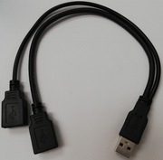 hub usb rozdzielacz usb 3.0 2w1 30cm