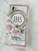 Luksusowa kartka komunijna 3D, Pamiątka Komunii Świętej w pudełku, prezent 