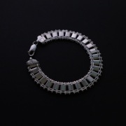 Srebrna Bransoletka Włoska | Italy 925 | 21 CM | 11 MM